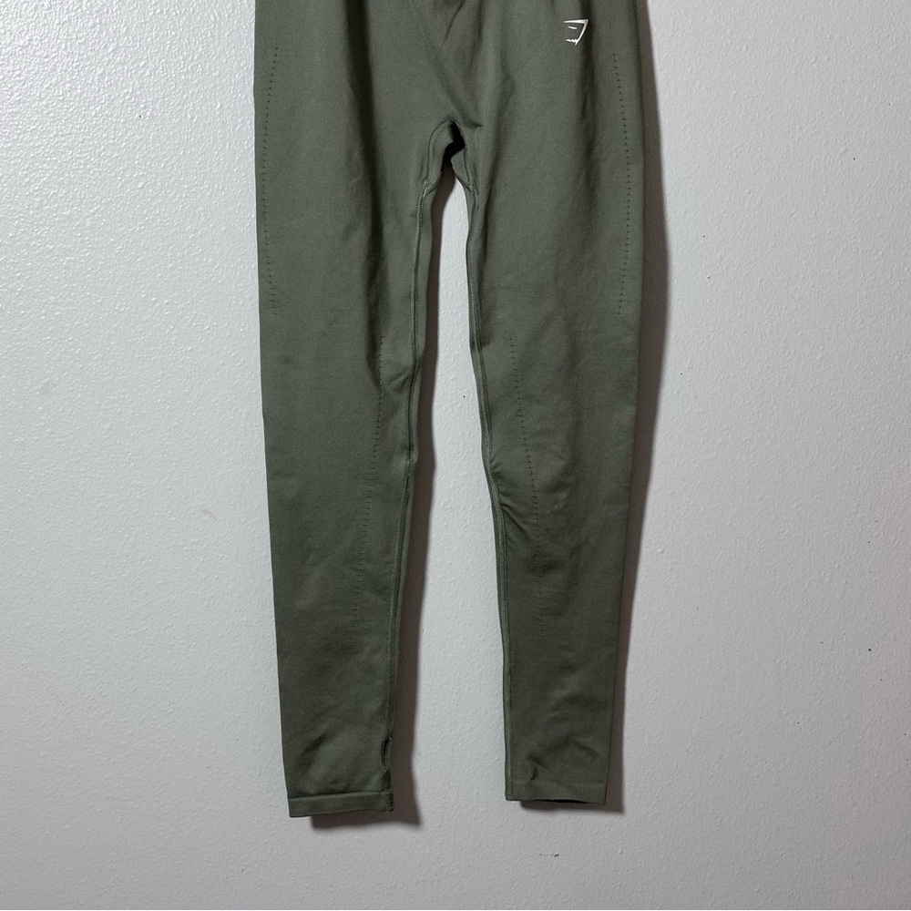 Gymshark Women Olive Green Athletic Leggings Size Small. - Picture 2 of 10
